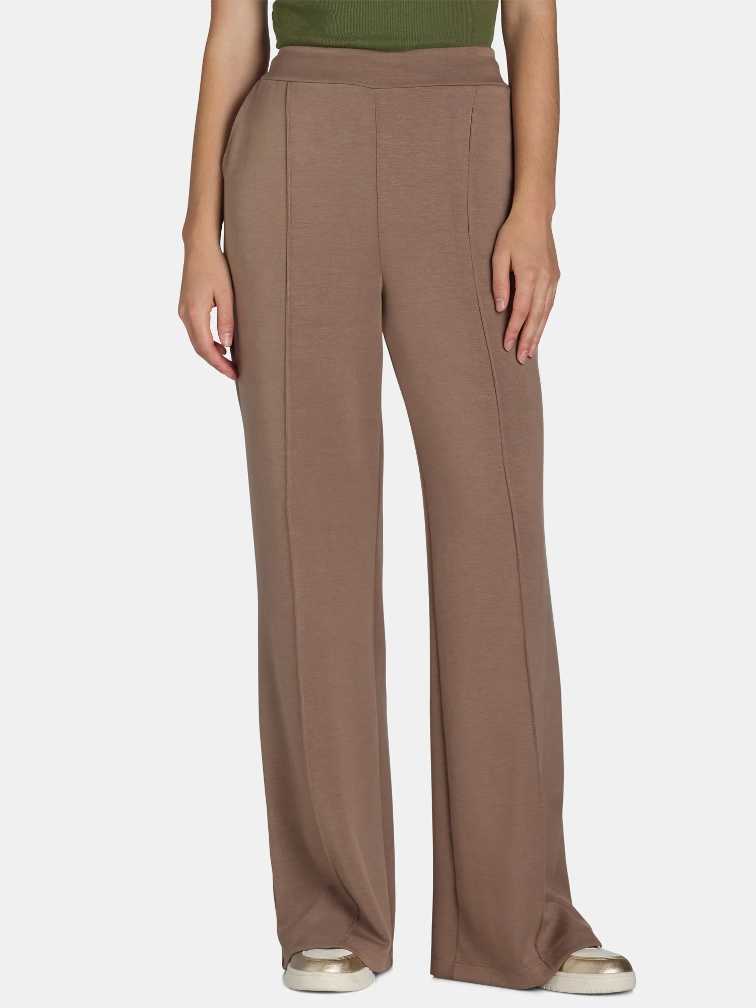 Scoop Women’s and Women’s Plus New Scubaknit Seamed Sweatpants, Sizes XS-4X | Walmart (US)