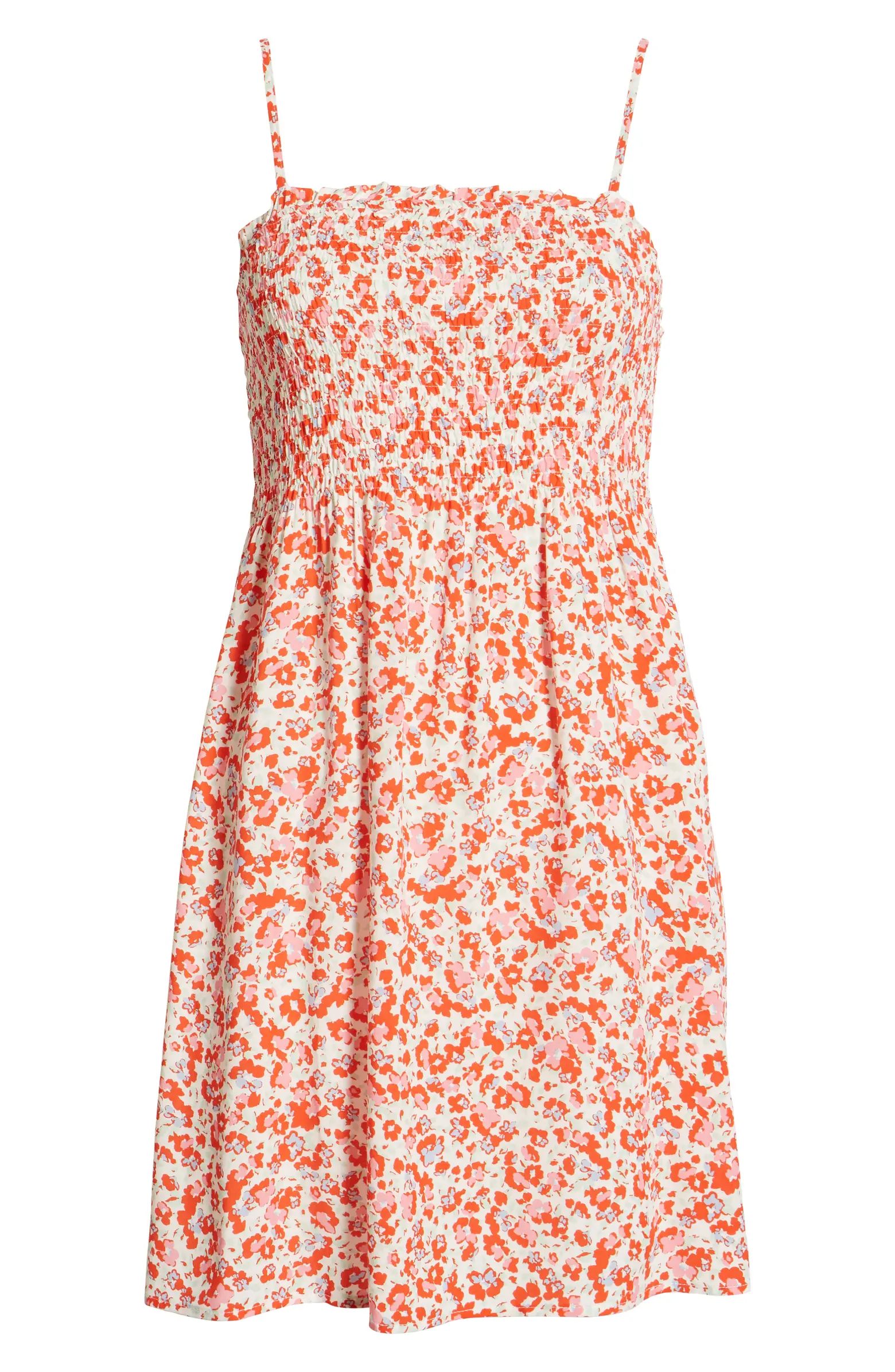 Ola Smocked Floral Minidress | Nordstrom