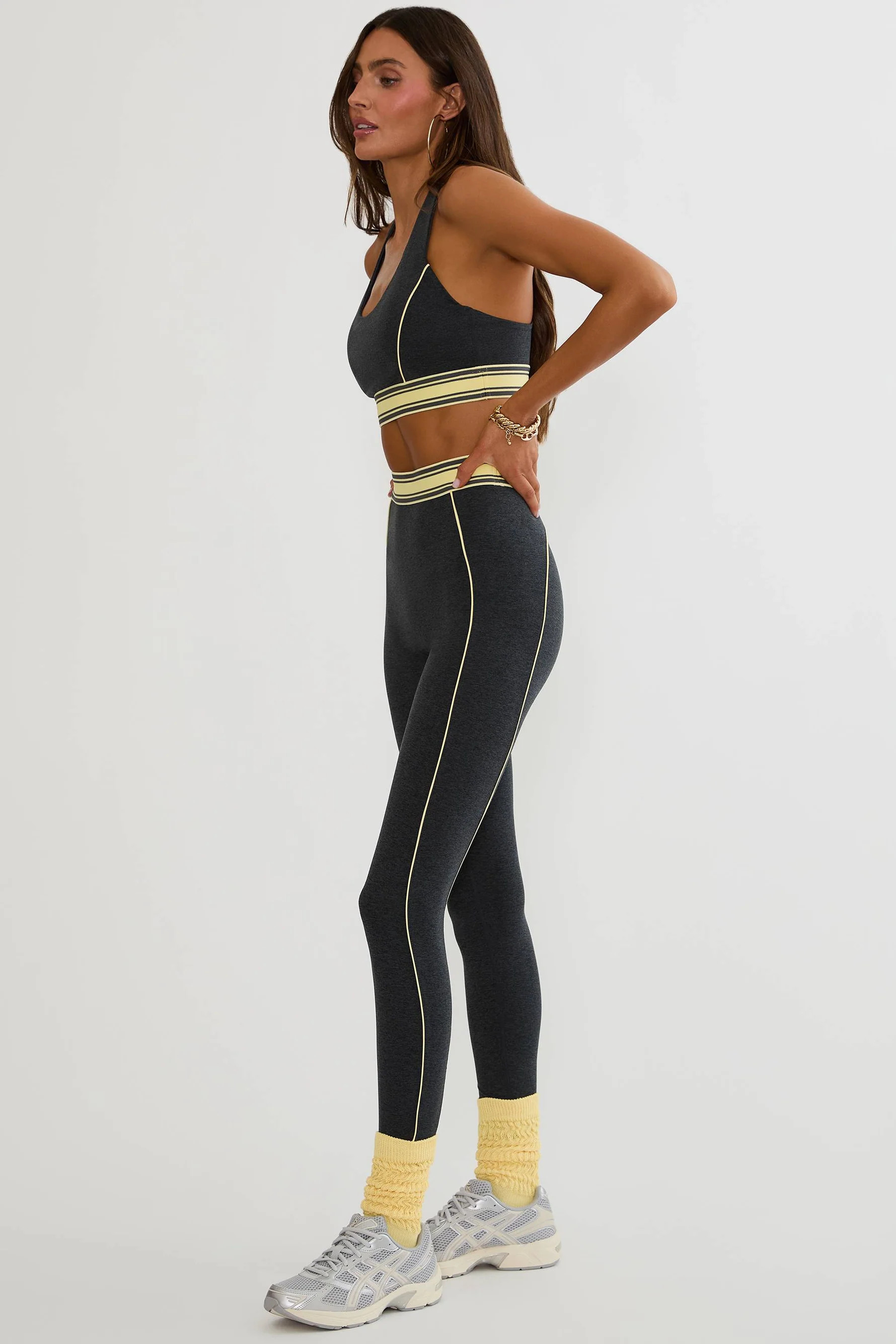 Tierney Legging Butter Gray Soft Serve | Women's High-Waisted Active Leggings | Beach Riot | Beach Riot