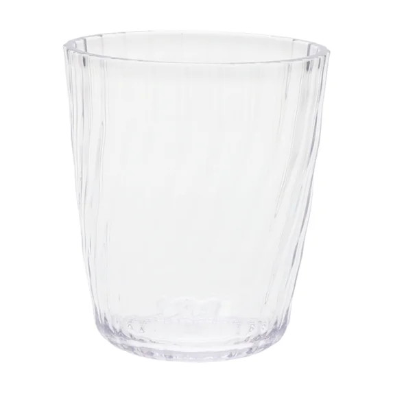 Mainstays 14-Ounce Acrylic Short Embossed Swirl Tumbler, Clear | Walmart (US)