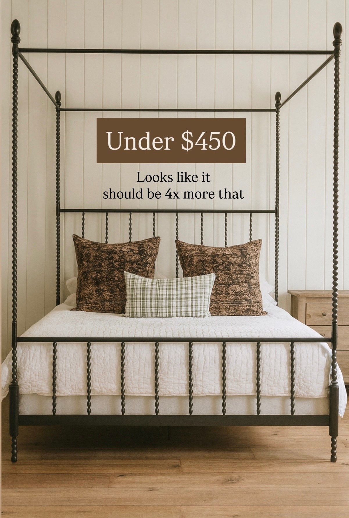 I am obsessed with this bed and I can’t even believe the price. I’m considering it for our guest room and I would add curtains to it. It’s absolutely beautiful and it’s so affordable, a canopy bed, four poster bed, metal bed, Wayfair, kids bed.

#LTKmomlife #LTKSaleAlert #LTKHome