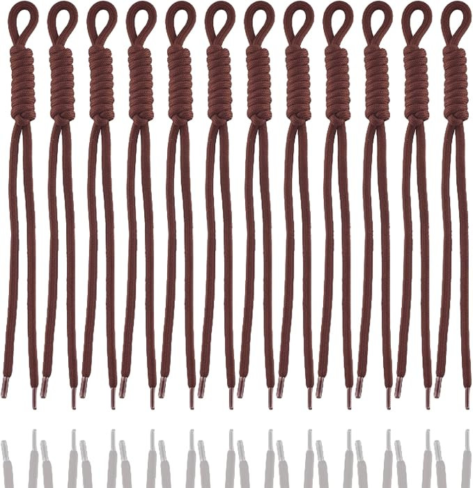 KJML DIY Paracord Keychain 12pcs Paracord Rope Keychain Braided Cord Rope Bag Charm for Purse Han... | Amazon (US)