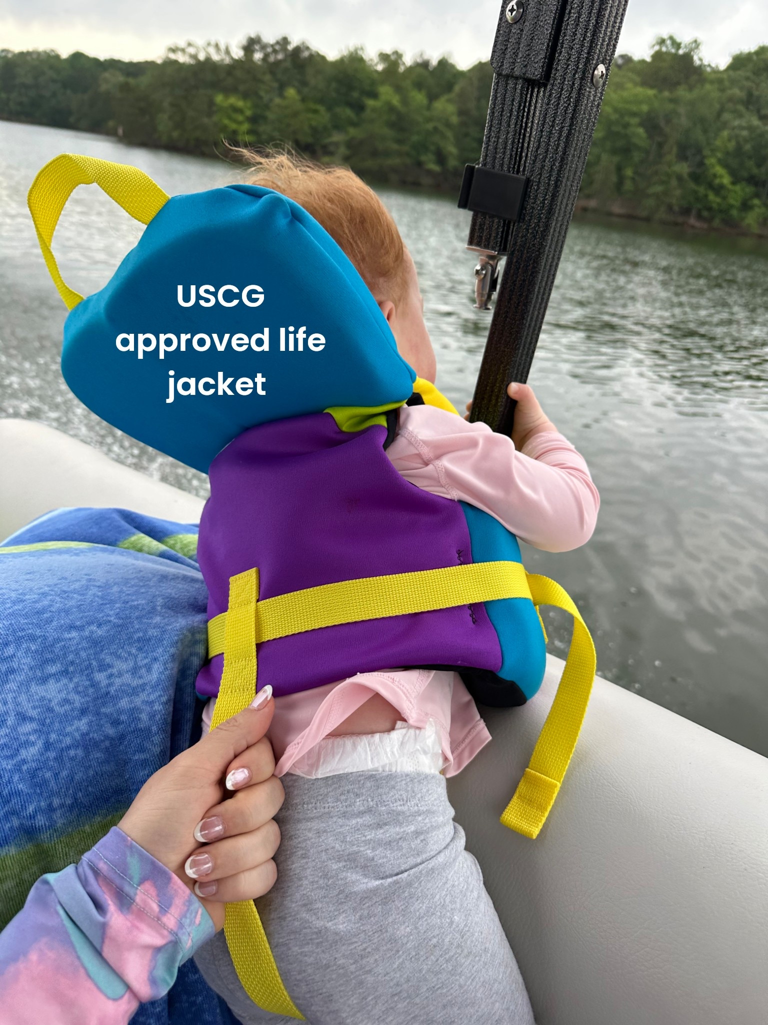if you’re on a boat or open body of water your child NEEDS to be wearing a USCG approved life jacket 👍🏼 we love this one! Holds up well, know it’s safe and it’s so comfy she even naps easily in it 🤌🏼

follow me on Instagram for more boating recs & tips @taylorleeroberts 

#LTKSwim #LTKSeasonal #LTKKids