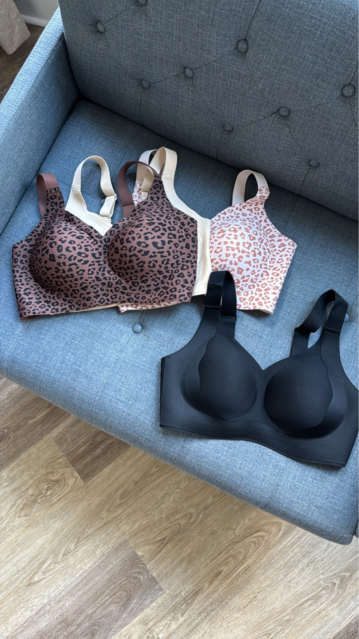 Amazon jelly bras on sale. Full coverage, seamless, so much support! They now have a push up lift style. Same fit and support, just give the girls a little more lift. I’m a 36D and wear a L.