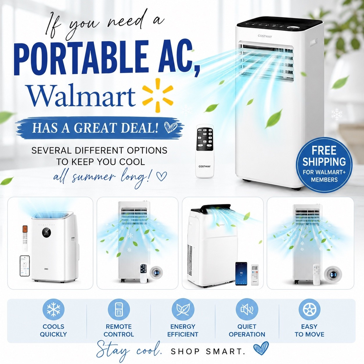 🏡 Stay cool all summer long without breaking the bank.
Tap my Walmart storefront to shop all of my favorite portable A/C deals before they're gone! 💙🛒

#LTKSaleAlert #LTKHome #LTKSeasonal