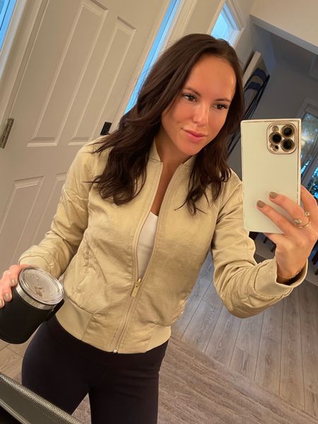 Sale on this reversible bomber for $79! 
I love it so much I have it in 2 colors. It instantly dresses up your yoga/barre attire. Super comfy. Fits nicely. 

(0 TTS)

P.S. found my Alexander McQueen ring for sale. Linked here, along with other activewear favs!

#LTKunder100 #LTKfit #LTKsalealert