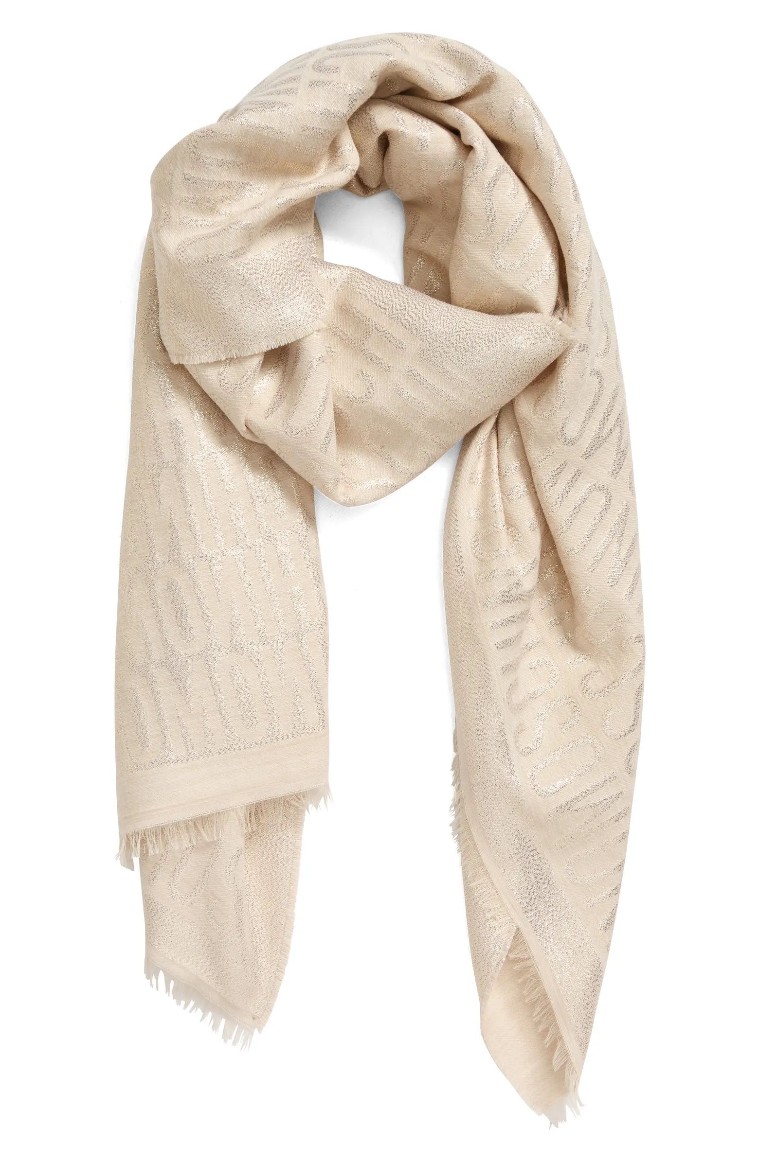 Moschino Logo Jacquard Woven Scarf | Nordstrom | Nordstrom