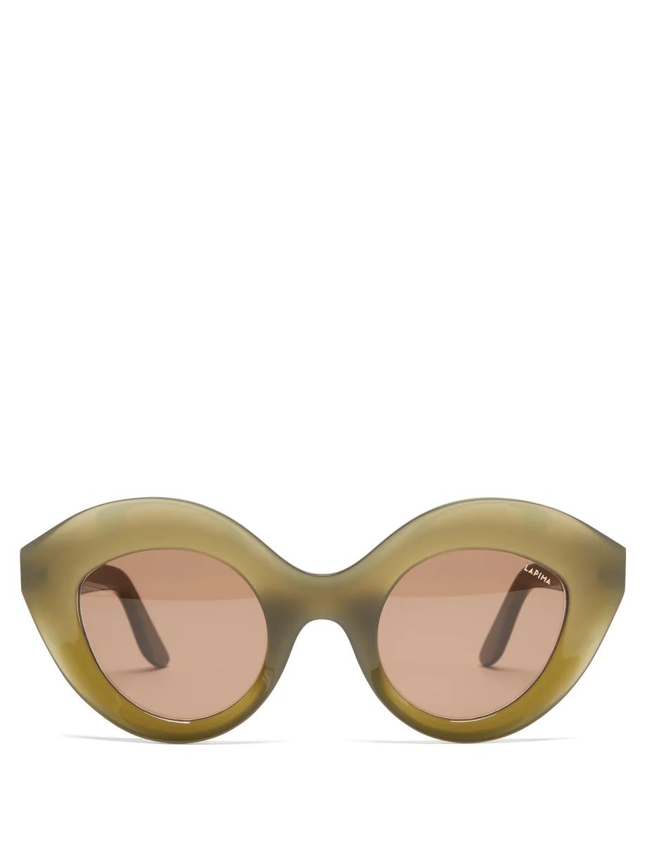 Nina oversized cat-eye acetate sunglasses | Matches (UK)