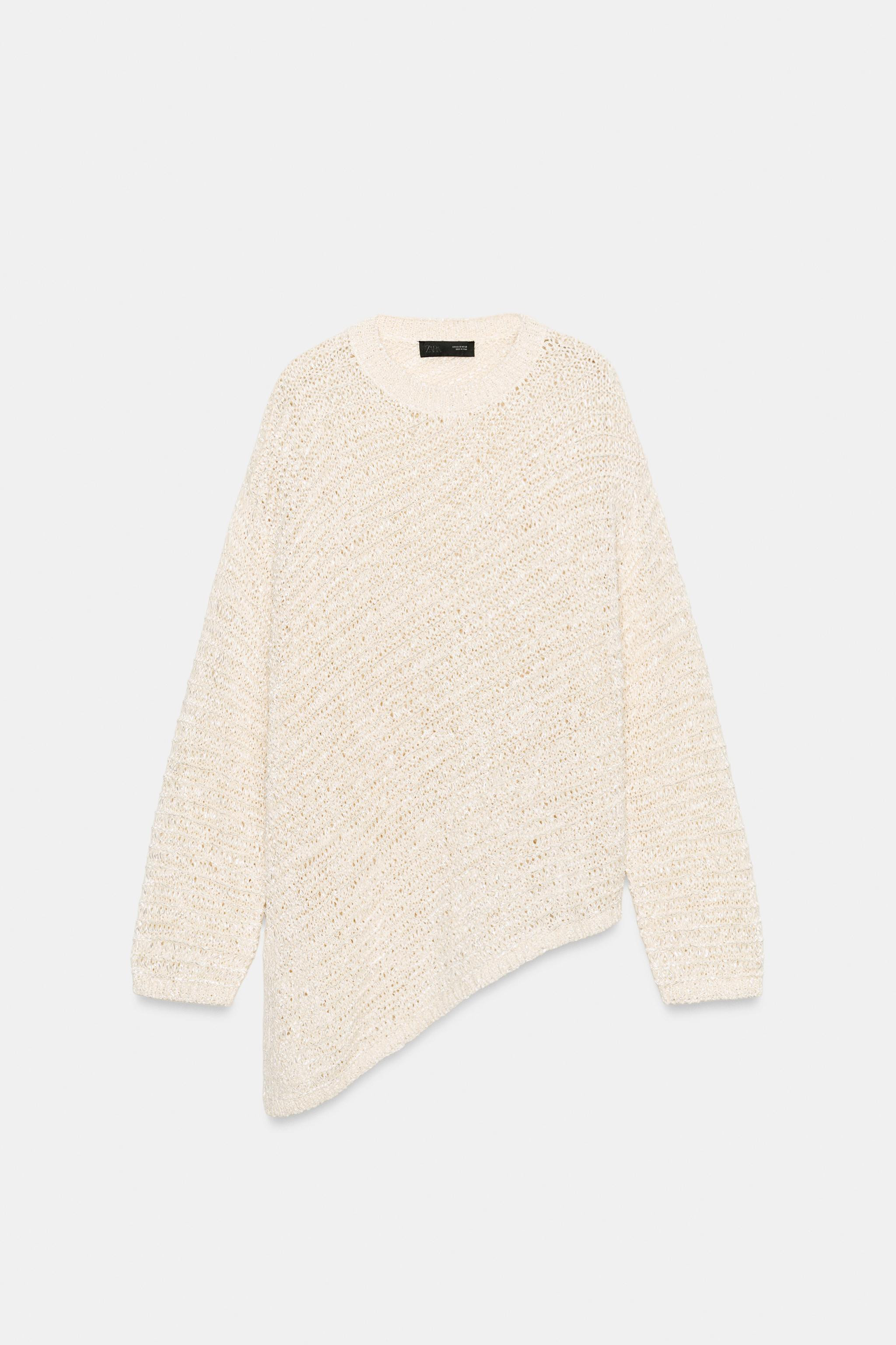 OVERSIZED ASYMMETRIC HEM JUMPER | Zara US