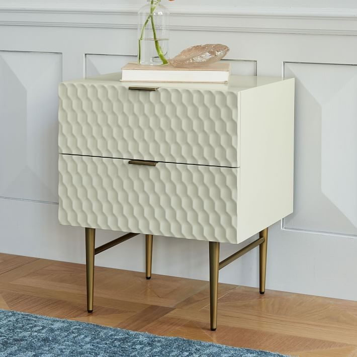 Audrey Nightstand - Parchment | West Elm (US)