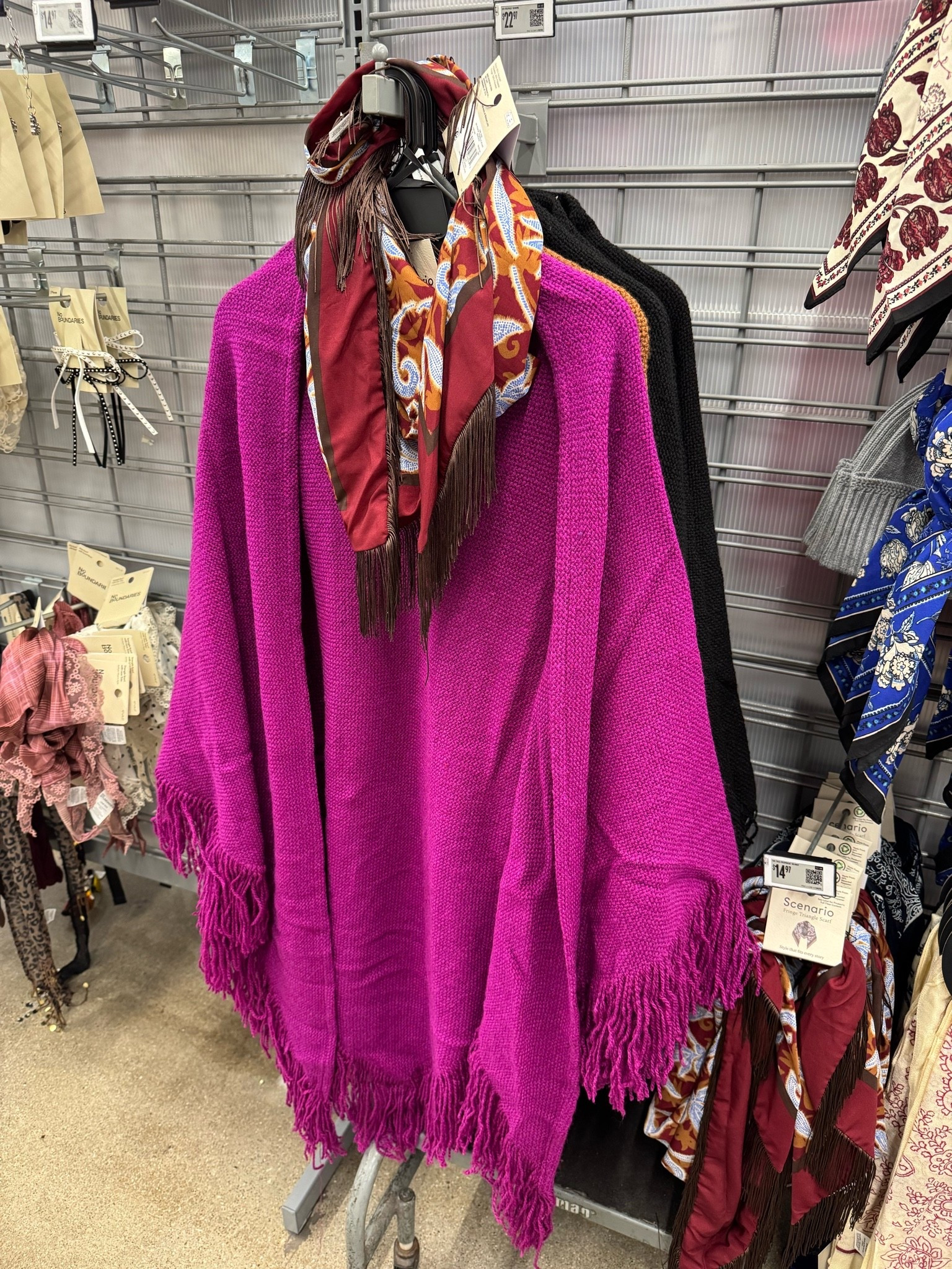 Walmart✨🍂 Scenario Women's Fringe Shawl, Berry Bright / Scenario Women's Printed Fringe Triangle Scarf, Maroon

Fall outfits women / work outfits / church outfits

#LTKootd #LTKgrwm #LTKSeasonal
