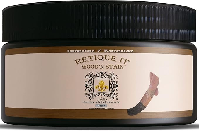 Retique It Wood'n Stain - Liquid Wood Gel Stain Interior/Exterior (08 oz (Half-Pint), 50 Pecan) | Amazon (US)