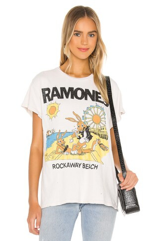 Madeworn Ramones Rockaway Beach Tee in Off White from Revolve.com | Revolve Clothing (Global)
