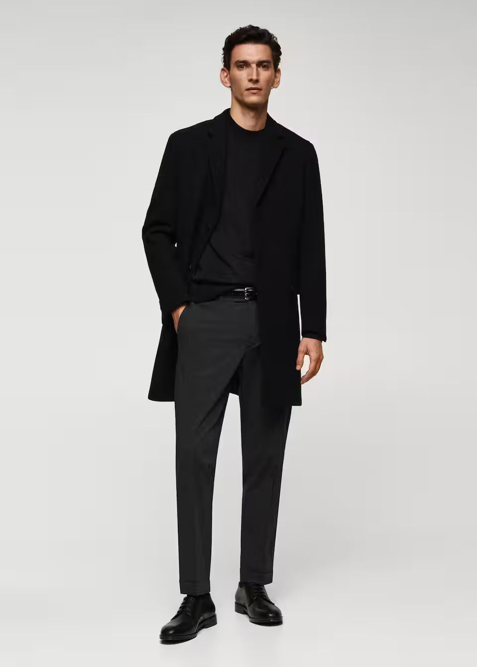 Long recycled wool coat -  Men | Mango Man USA | MANGO (US)