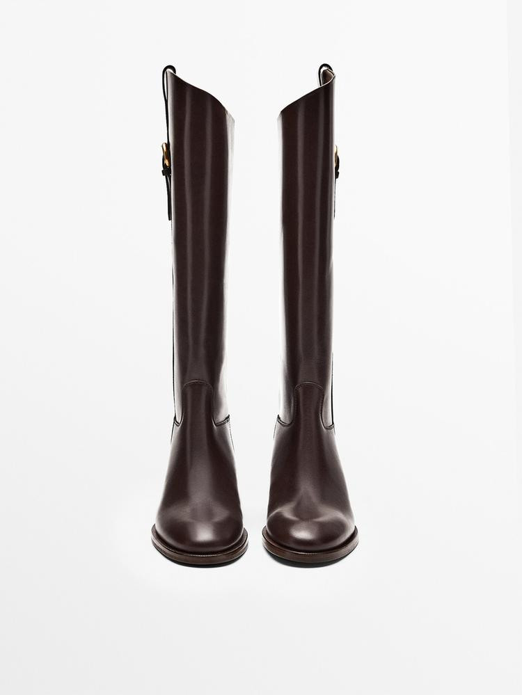 FLAT LEATHER BOOTS - SPECIAL EDITION | Massimo Dutti US