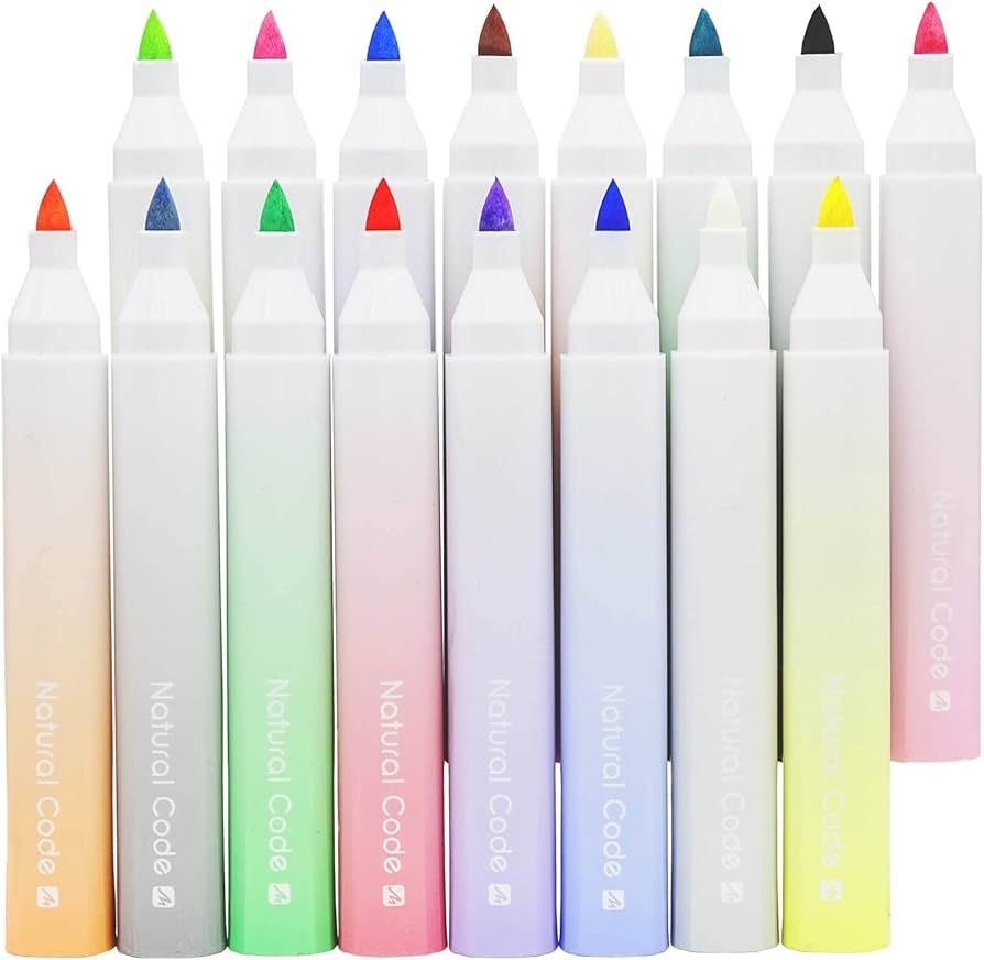 COLNK Acrylic Paint Pens Paint Markers for Rock Painting, Paint Marker Pen Set of 16 Colors, Brus... | Amazon (US)