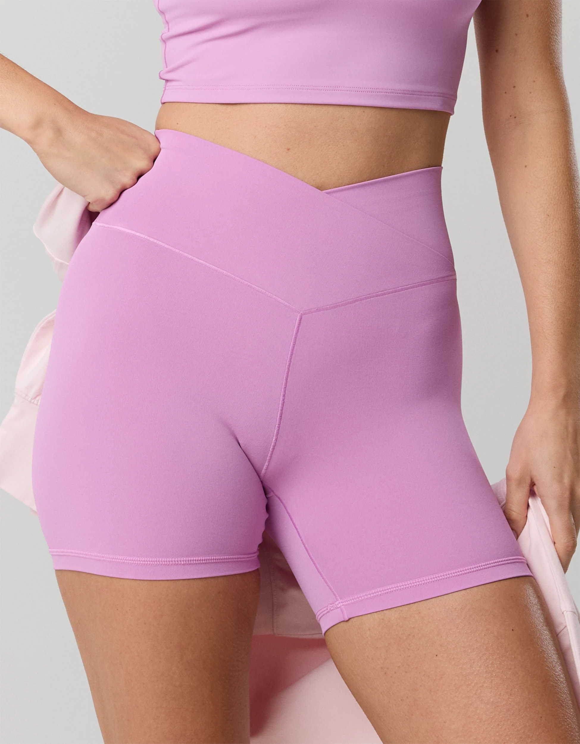 OFFLINE By Aerie Real Me Crossover High Waisted 5" Bike Short | Aerie