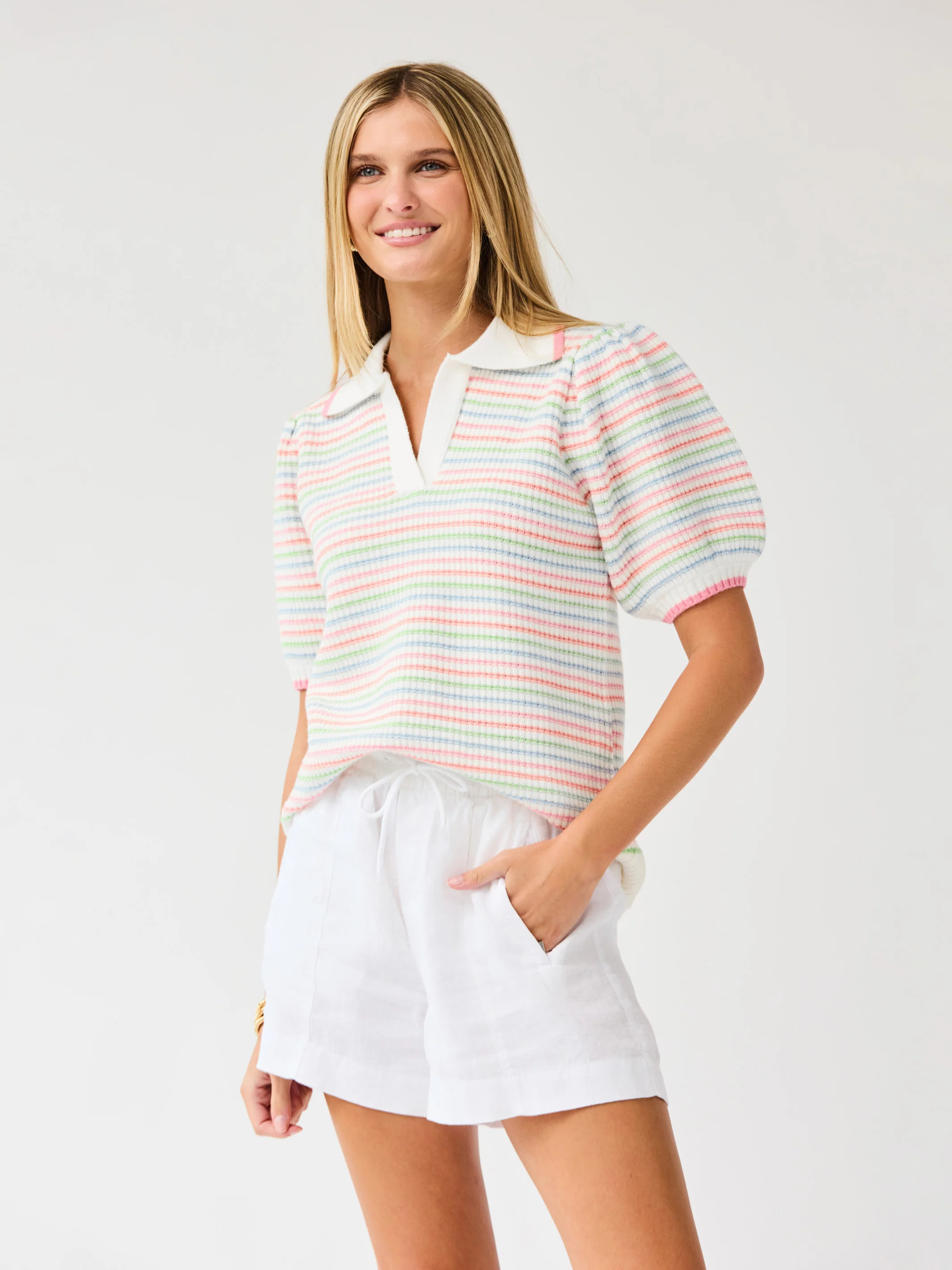 Emma Sweater | Ivory Multi | Mary Square