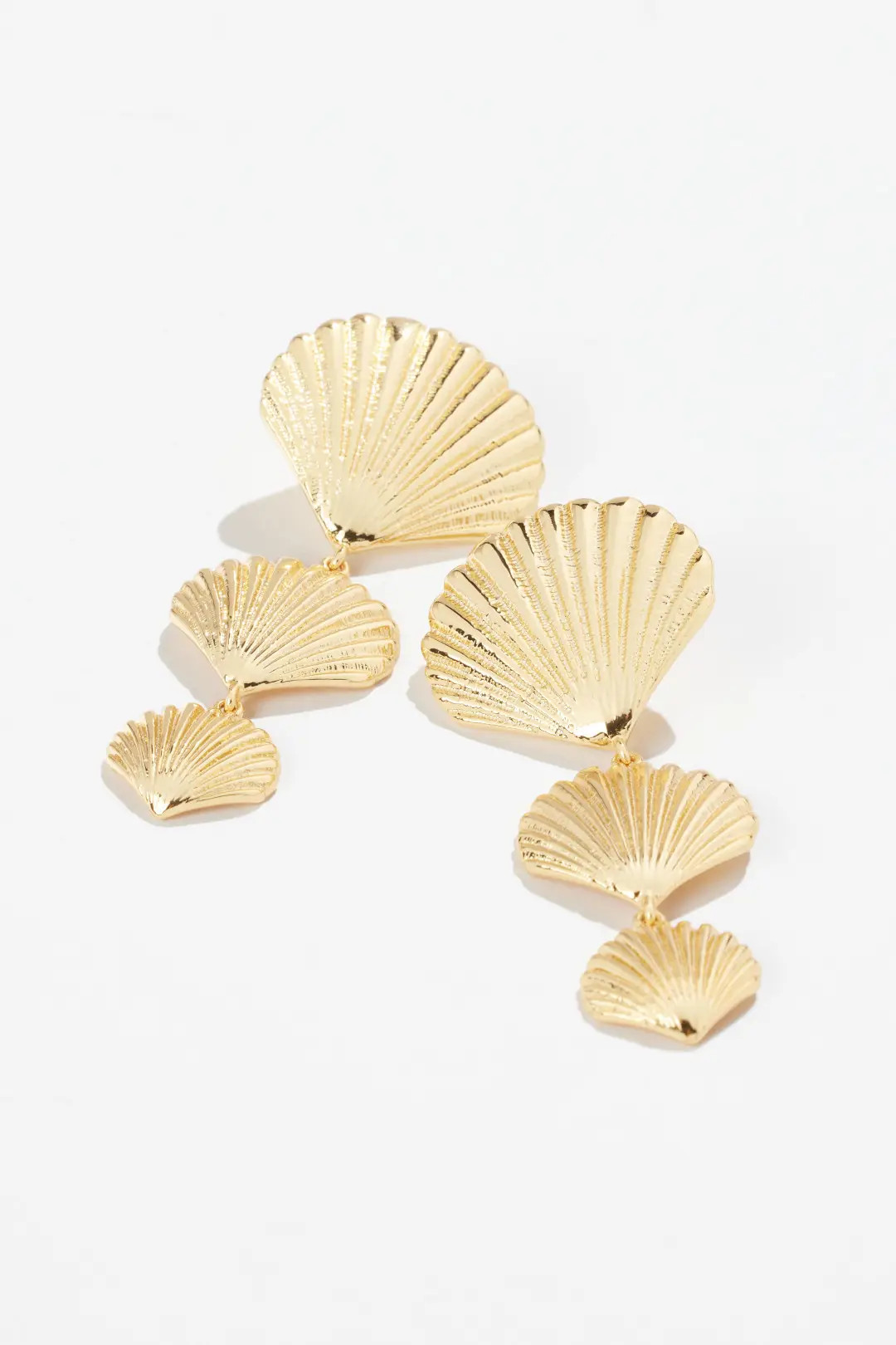 Anisah Lux Shell Earrings | Rent the Runway