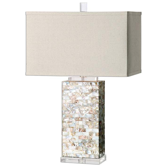 Uttermost Aden Capiz Shell Rectangular Table Lamp - #66X55 | Lamps Plus | Lamps Plus