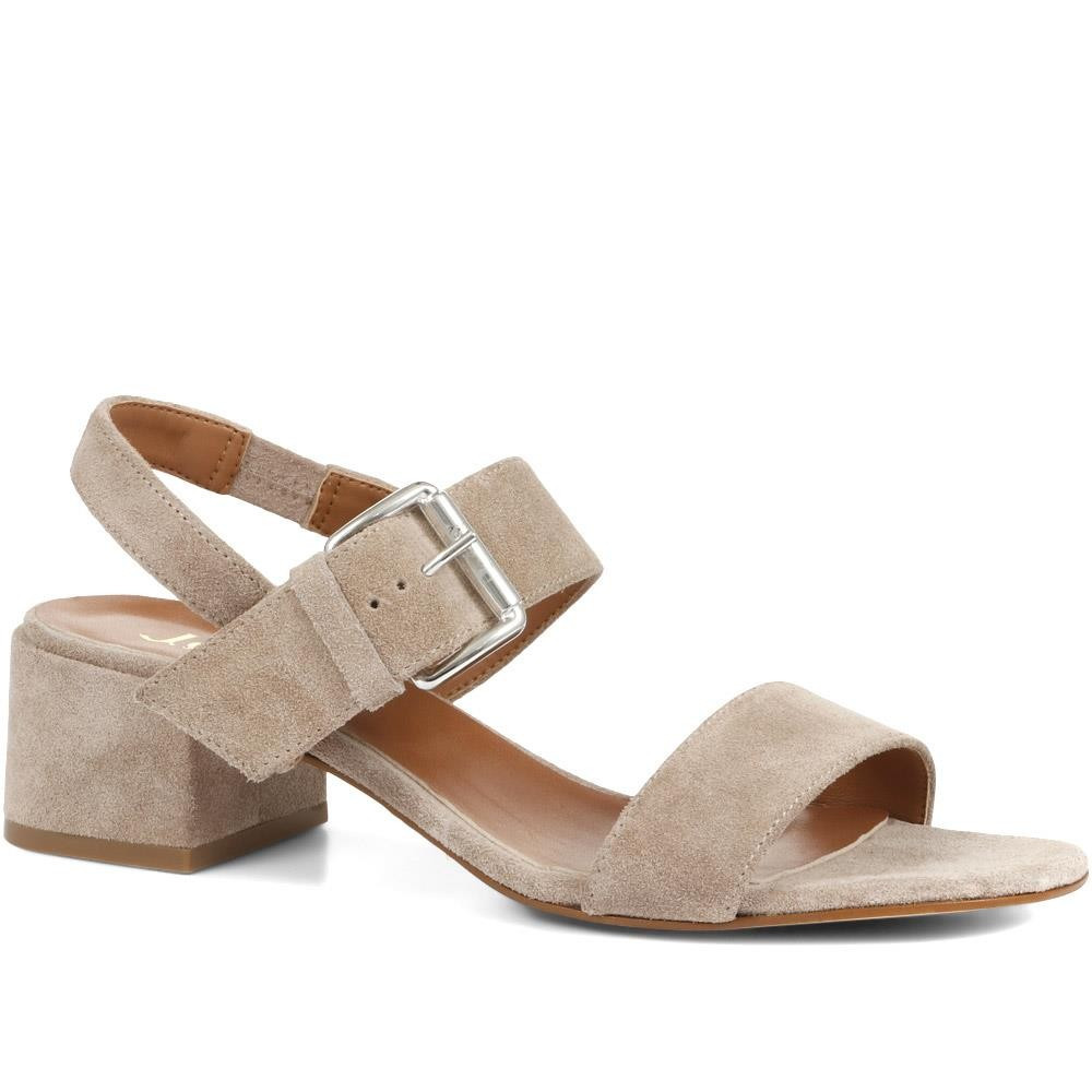 Charlee Leather Block Heel Sandals | Jones Bootmaker (UK)