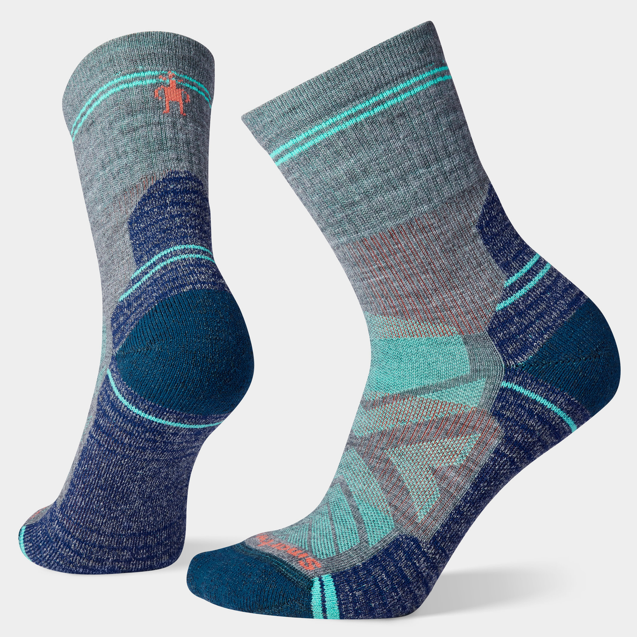 Smartwool Women's Hike Mid Crew Socks in Medium Gray | Size: Large | Smartwool US