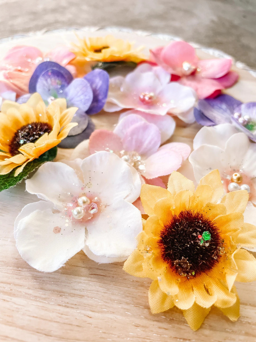 Rapunzel Flower Hair Clips | Princess Hair Accessories, Tangled-inspired Hairpiece, Graduation Ca... | Etsy (US)