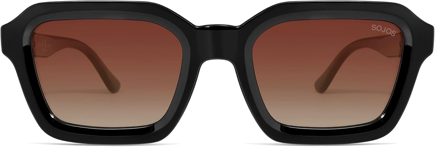 SOJOS Retro Polarized Irregular Square Sunglasses Women Men Shades SJ2377 | Amazon (US)