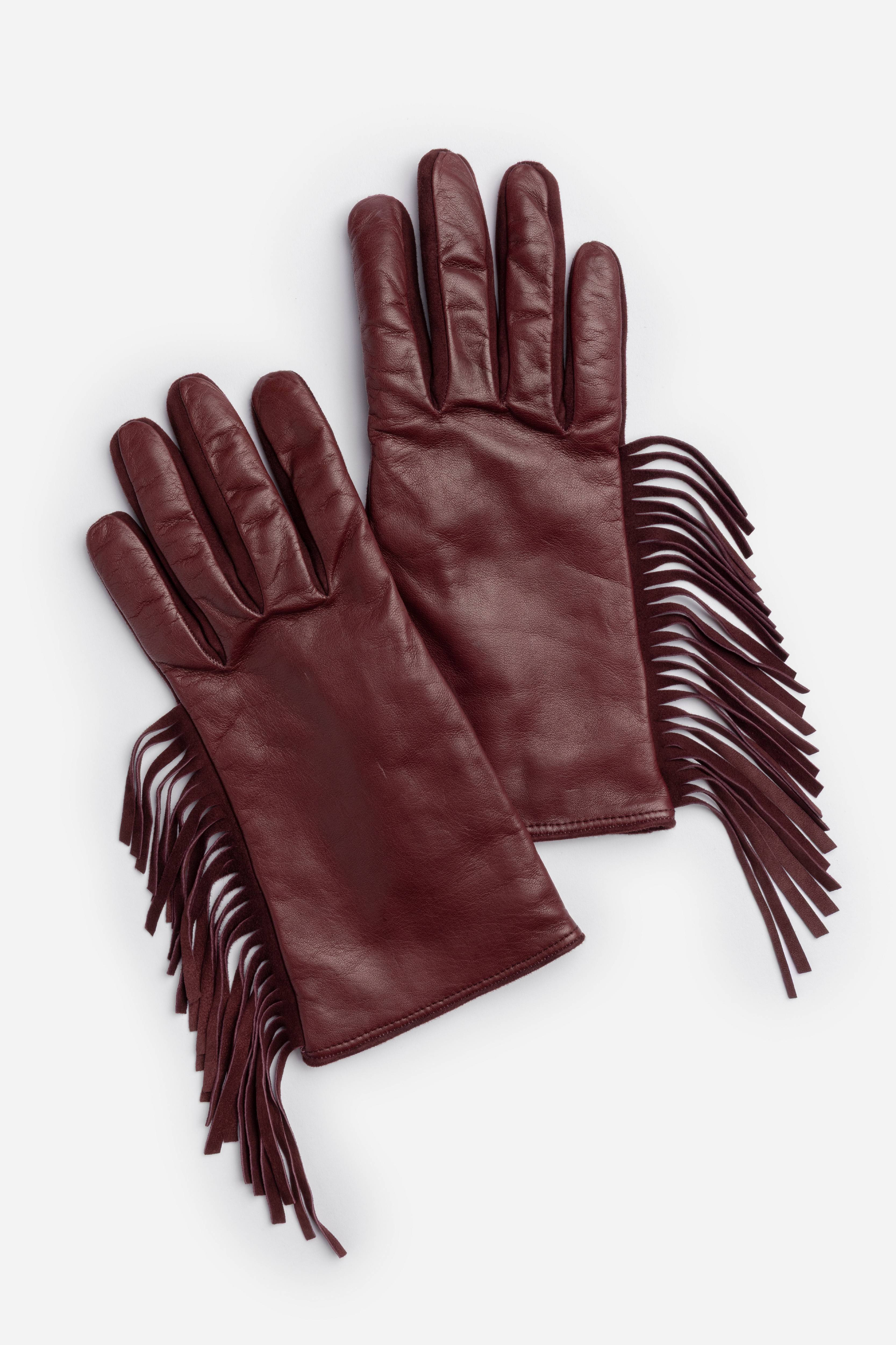 FRINGE LEATHER GLOVES
                                
                                    
     ... | Johnny Was
