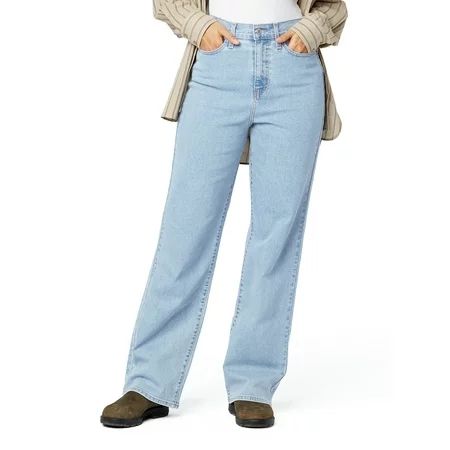 Signature by Levi Strauss & Co. Women s Heritage High-Rise Loose Straight Jean | Walmart (US)