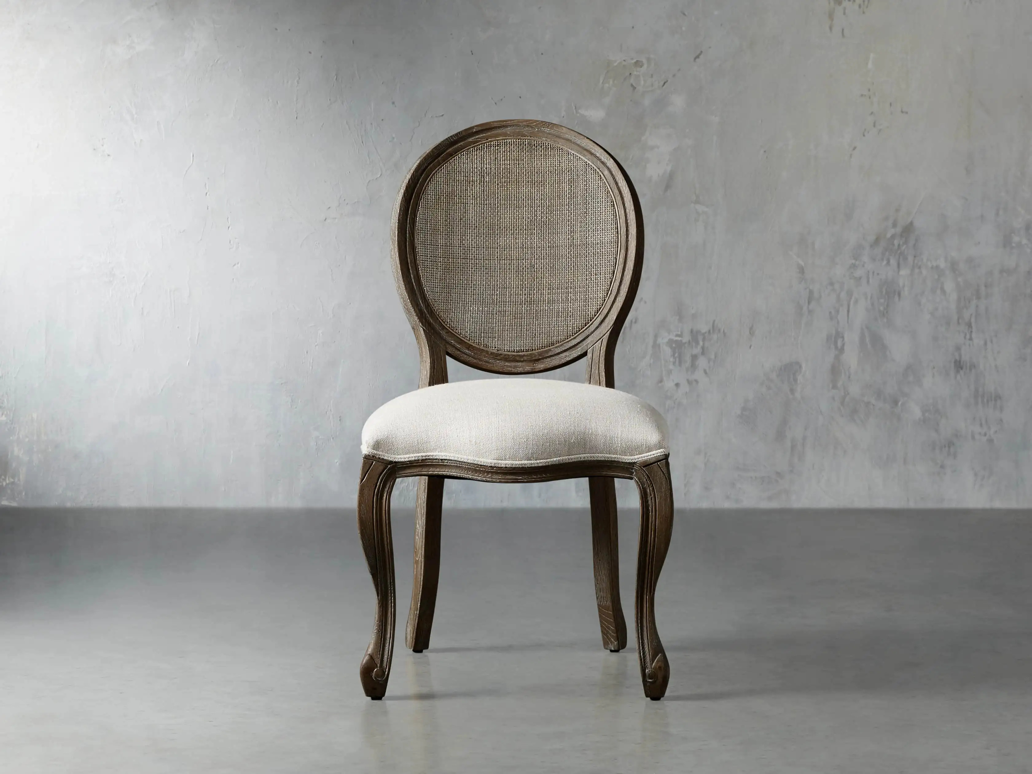 Margot Cane Back Dining Side Chair in Cinder | Arhaus