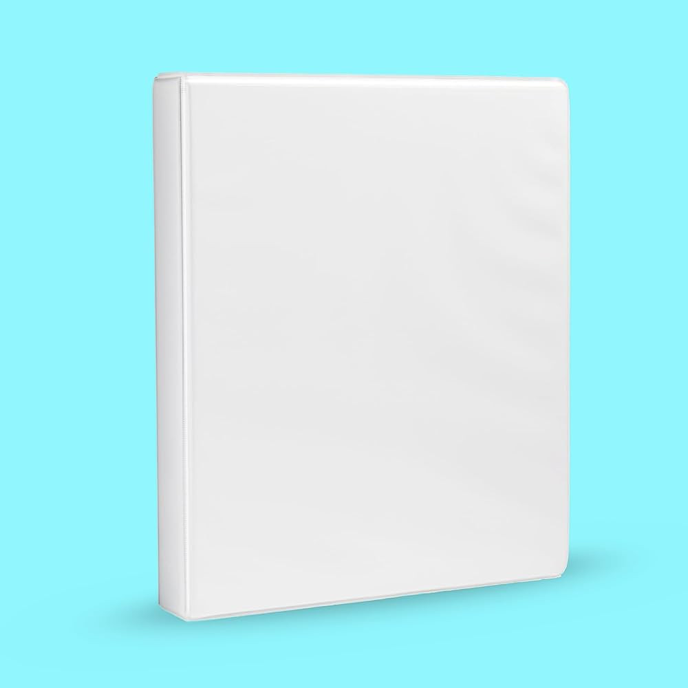 Amazon Basics 3-Ring Binder, 1-Inch - White 1 Pack | Amazon (US)