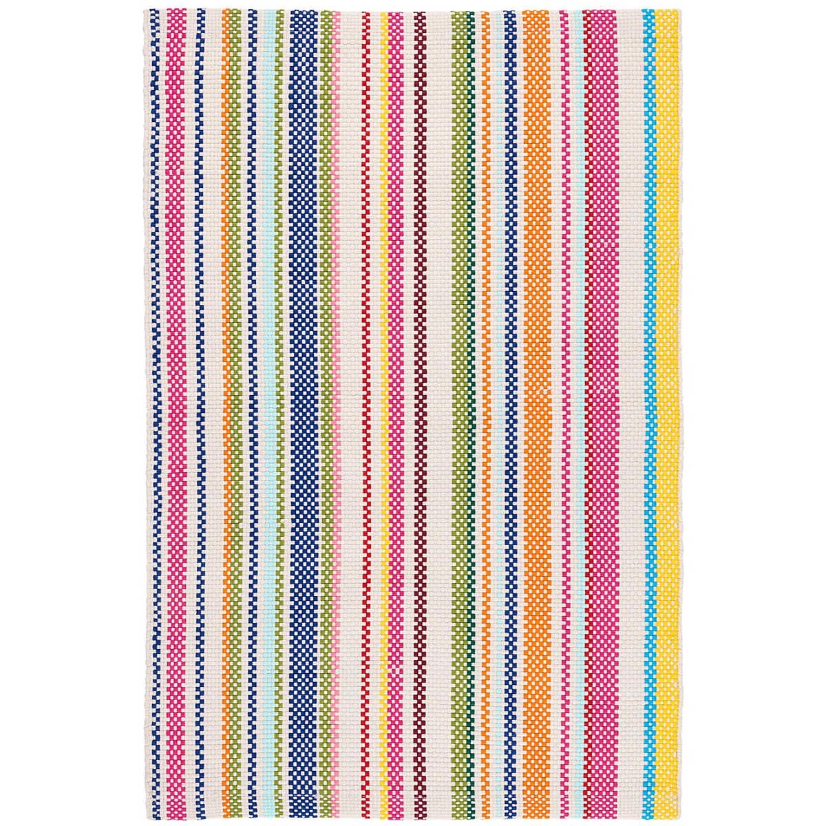 Summer Stripe Handwoven Indoor/Outdoor Rug | Annie Selke