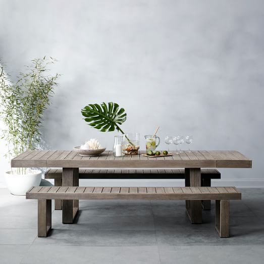 Portside Outdoor Expandable Dining Table | West Elm (US)