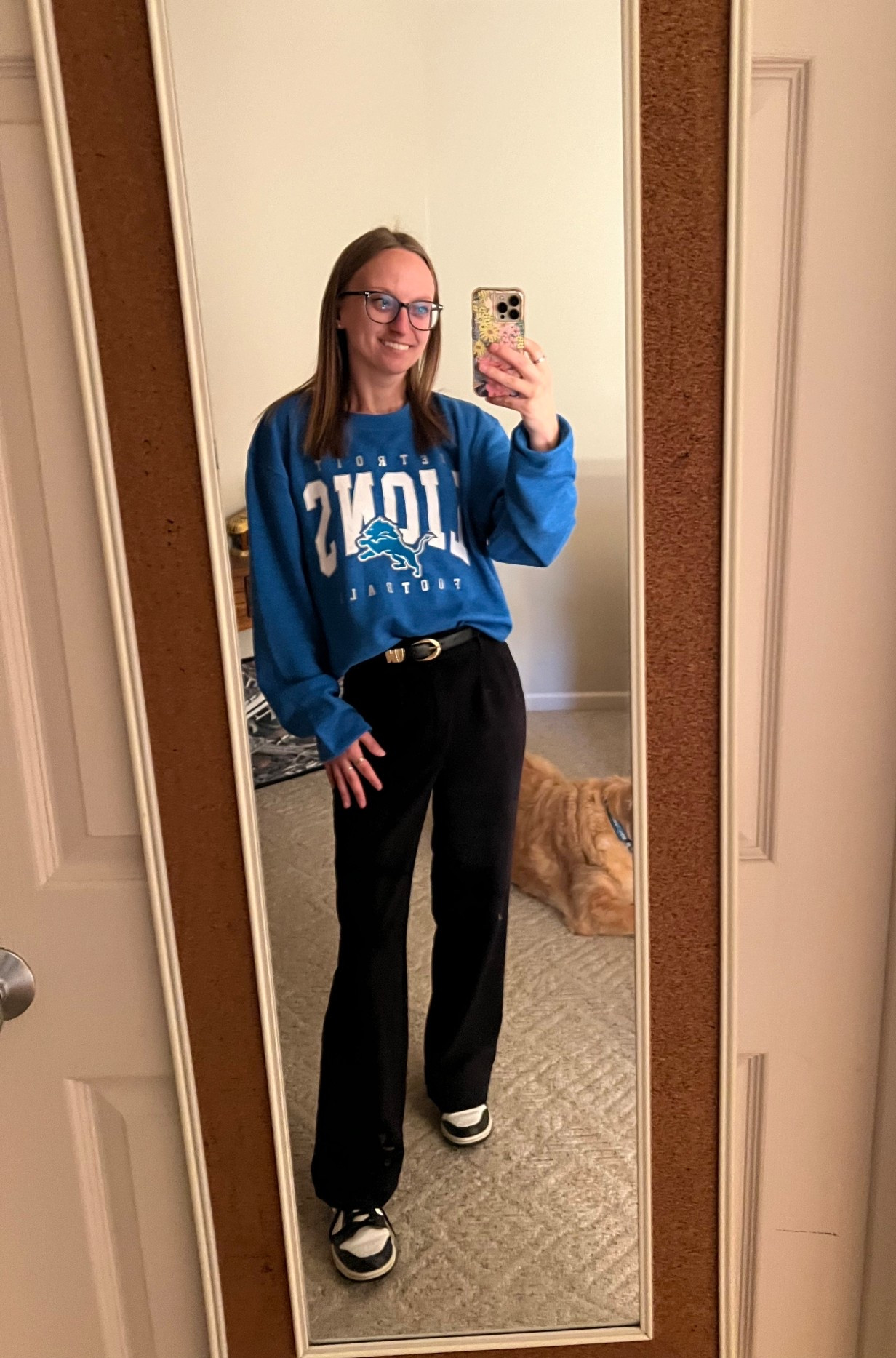 Celebrating that Sunday win on a Monday morning 💙🦁🤍

#LTKFindsUnder50 #LTKWorkwear #LTKSeasonal