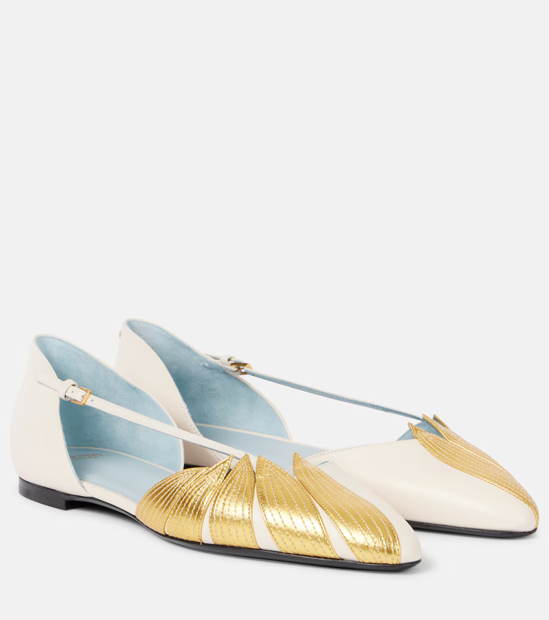 Foliefoliage metallic leather ballet flats | Mytheresa (US/CA)