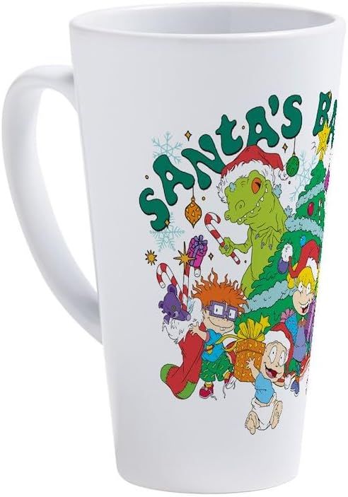 CafePress Rugrats Holiday Santa's Babies 17 oz Latte Mug | Amazon (US)