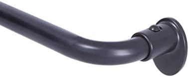 Eclipse Wrap Around Window Curtain Rod, 28-48", Black | Amazon (US)