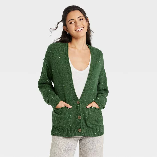 Women's Button-Front Grandpa Cardigan - Universal Thread™ | Target