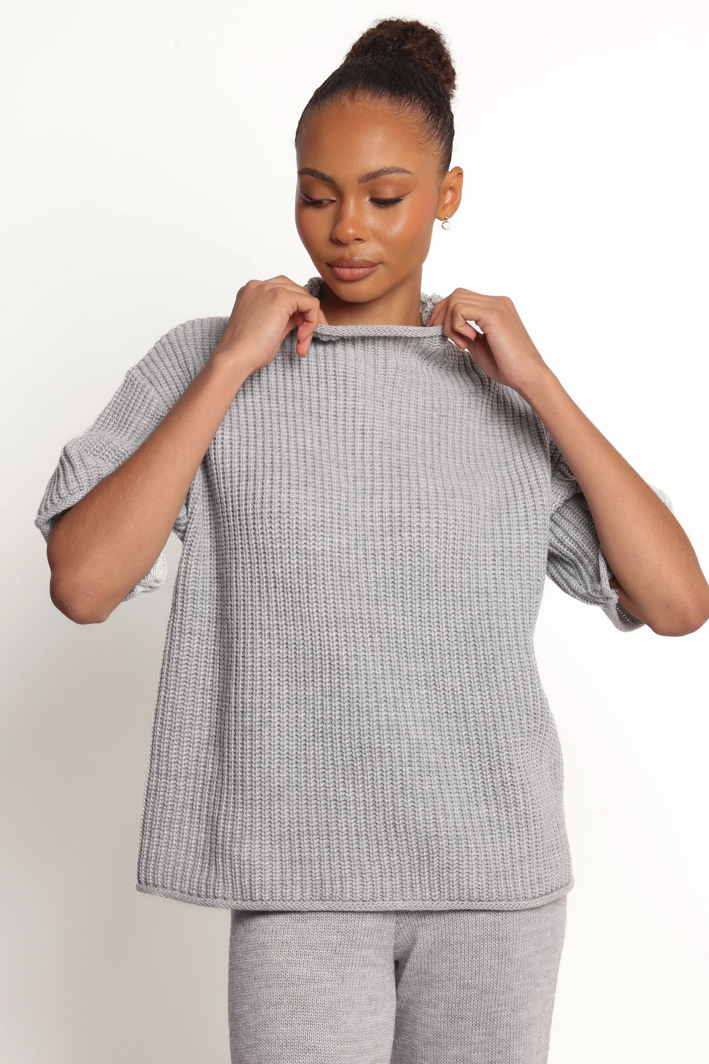 Remii Knit Pant Set - Grey | Petal & Pup (US)