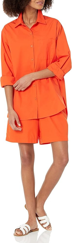 The Drop Women's Standard Kendra Loose Fit Long Shirt | Amazon (US)