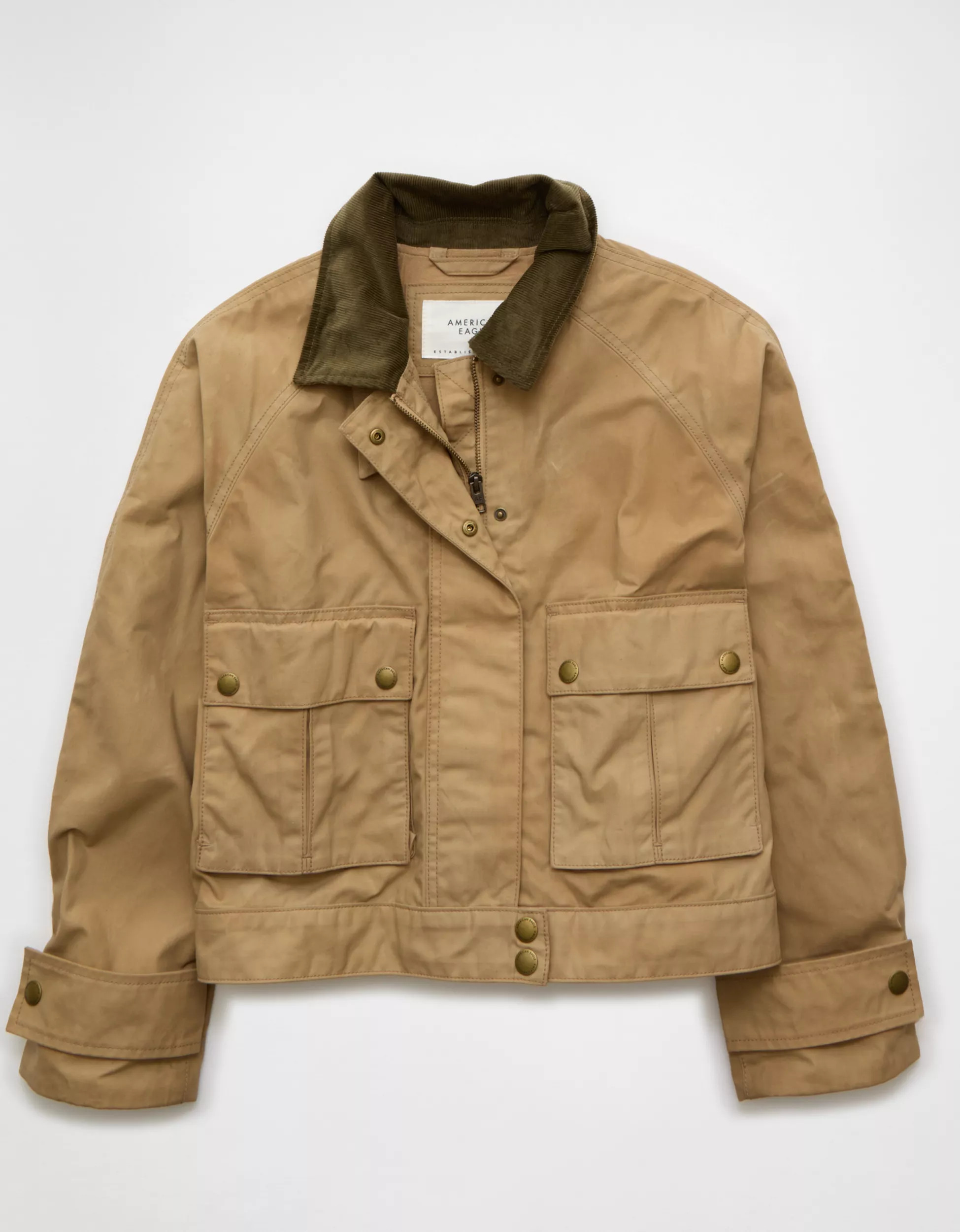 AE Cropped Utility Jacket | American Eagle Outfitters (US & CA)