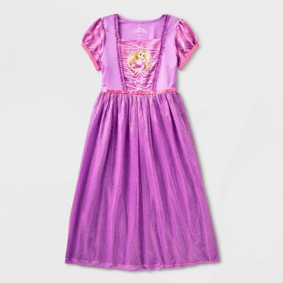 Girls' Disney Princess Rapunzel Dress-up NightGown - Purple 4 | Target