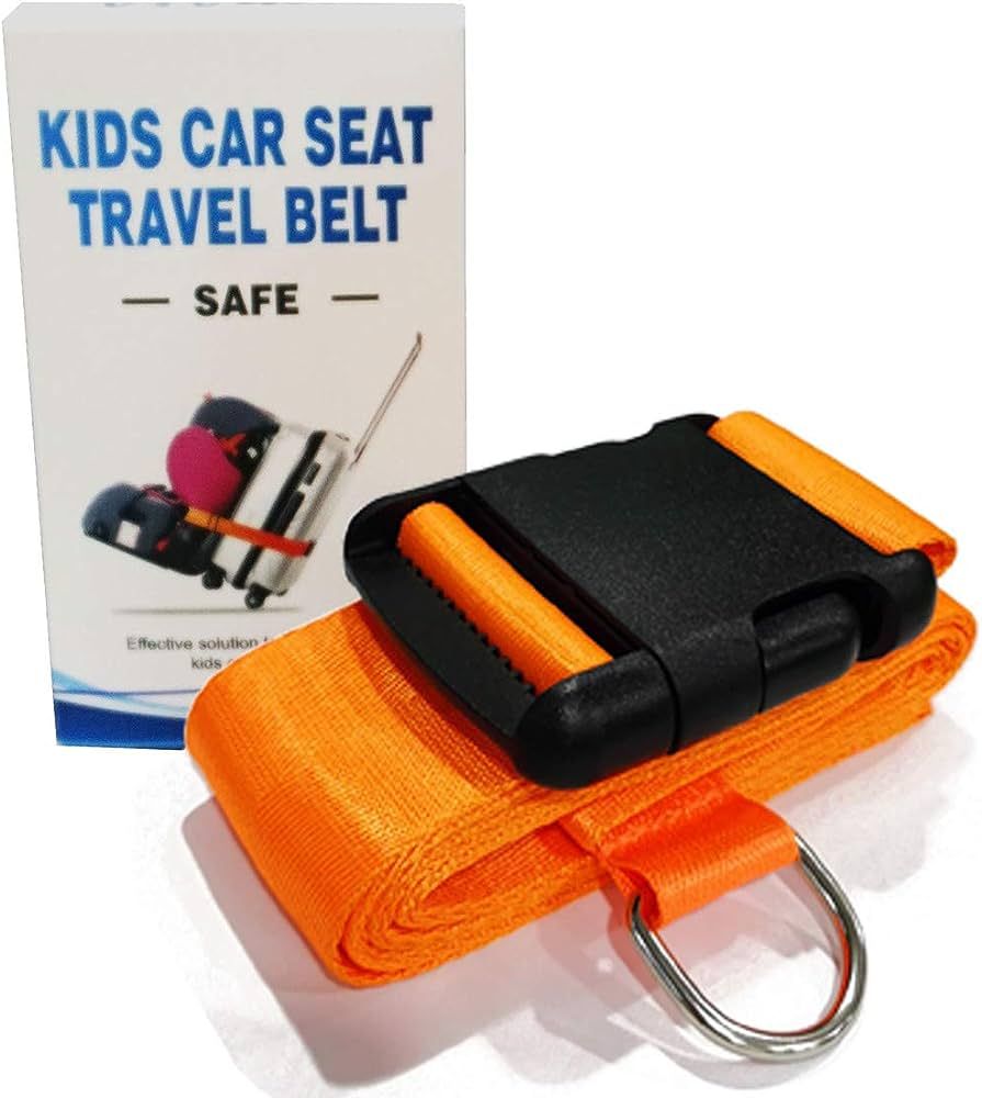 Car Seat Travel Belt to Suitcase,Car Seat Travel Strap to Convert Kid Car Seat and Carry-on Lugga... | Amazon (US)