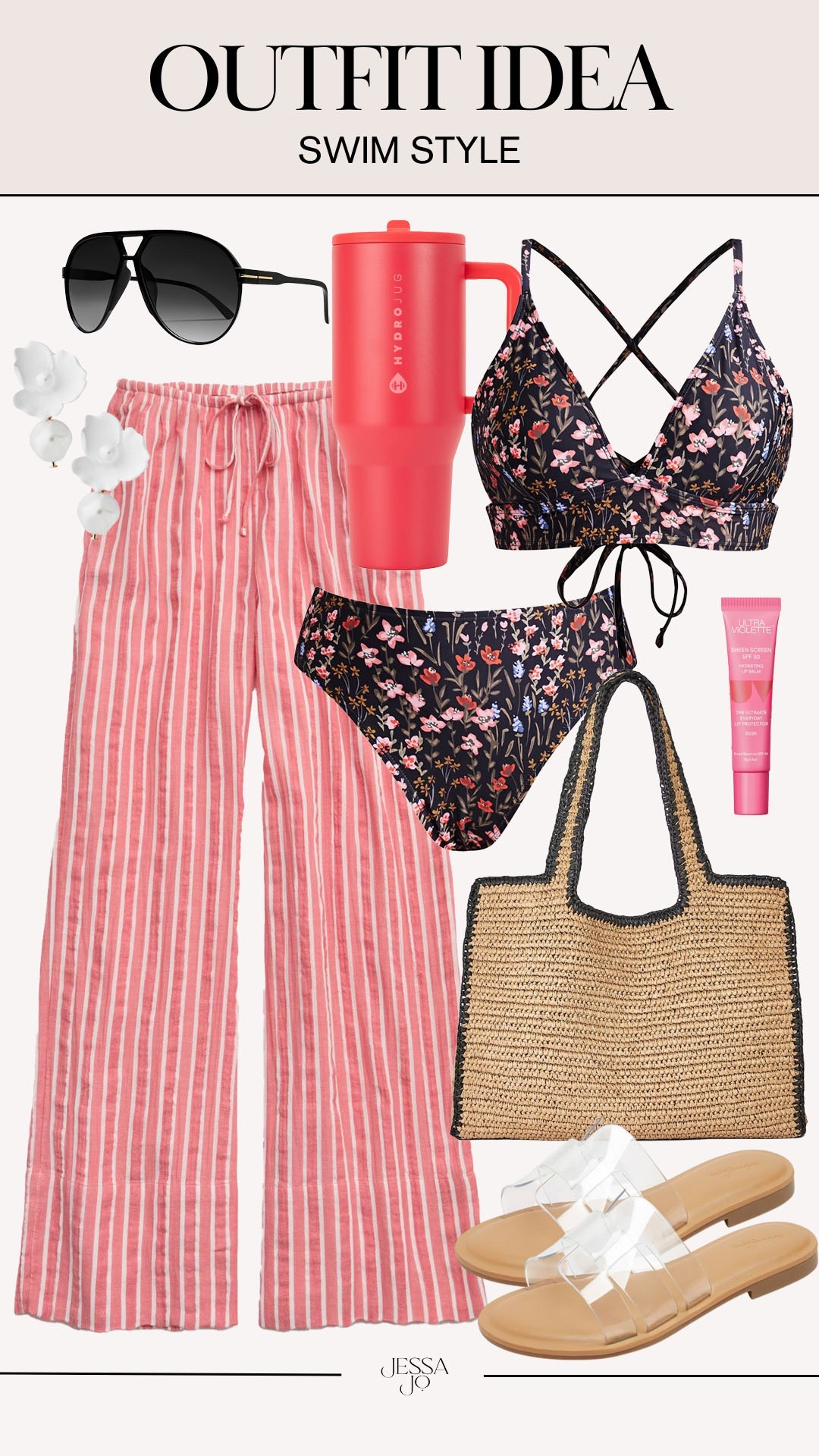 Trendy swim style. Colorful swim style. Beach day outfit. Pool day outfit. Cupshe swim. Floral bikini. Resort style.

#LTKSeasonal #LTKSwim #LTKootd