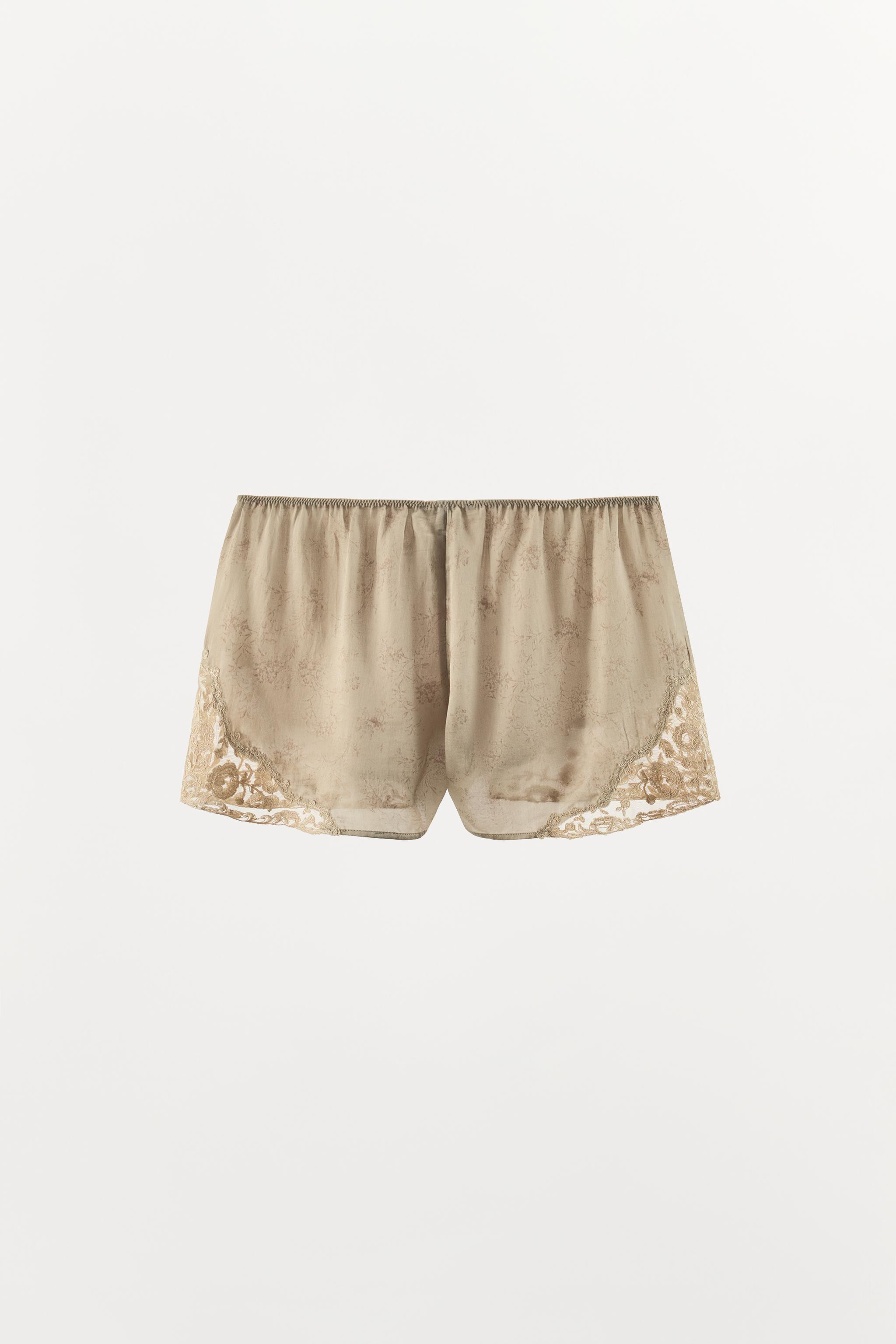 ZW COLLECTION EMBROIDERED SHORTS | Zara UK