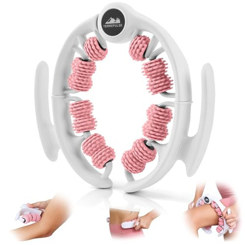 Anti Cellulite Roller & Lymphatic Drainage Massager | Deep Tissue Fascia Blaster & Muscle Roller | Tool for Sore Arms, Legs, Shoulders, Stomach & Buttocks (Pink) | Amazon (US)