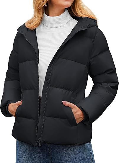 YUCOLEN Womens Down Puffer Jacket Winter Warm Hooded Coats for Women Quilted Lightweight Zip Up S... | Amazon (US)