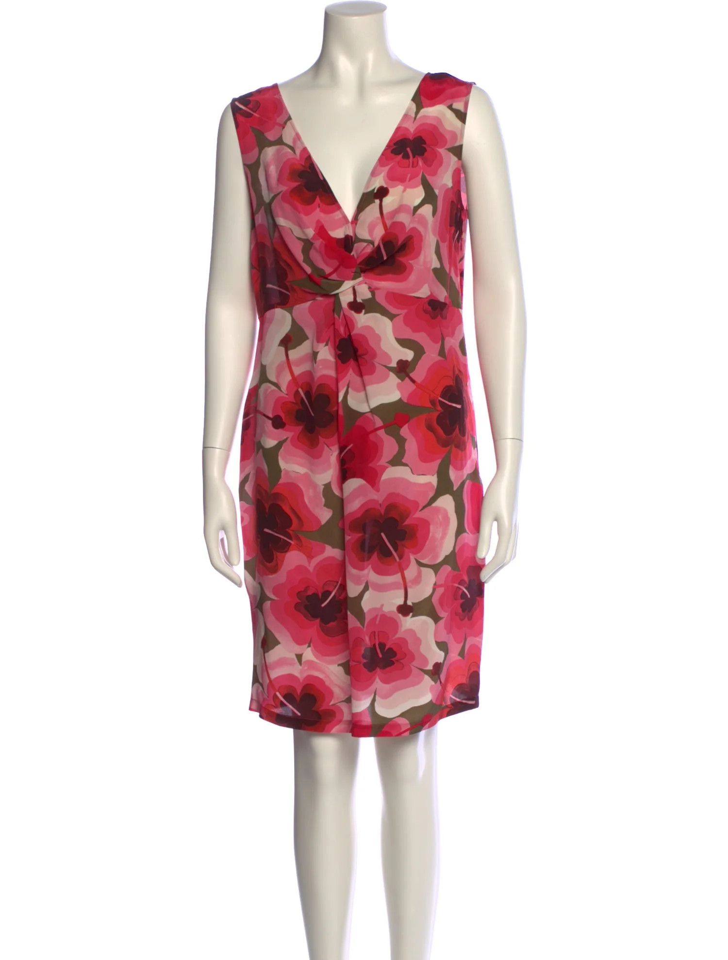 Love Moschino Silk Knee-Length Dress - Pink Dresses, Clothing - WLH36028 | The RealReal | The RealReal