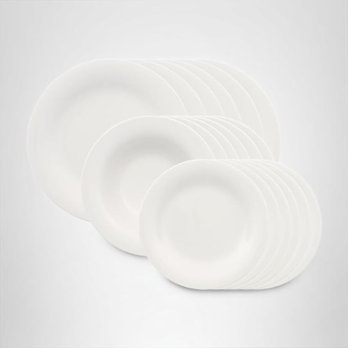 Villeroy & Boch New Cottage Basic Collection 18-Piece Dinnerware Set, Premium Porcelain, Made in ... | Amazon (US)